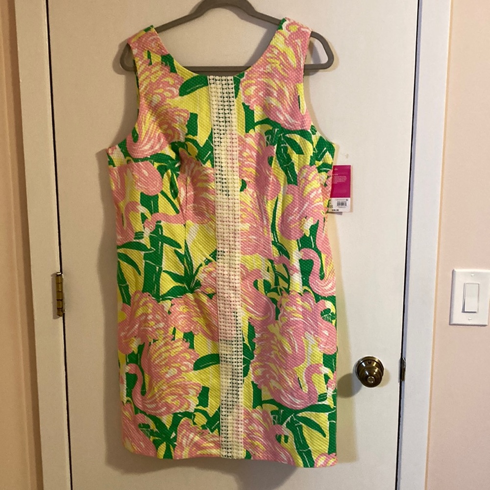 Lilly Pulitzer for Target Flamingo Fan Dance Dress.  NWT.  Size 18W